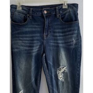 Vigoss Jeans Women 29X29  Demin Super Skinny Distressed  Pockets Hig Rise